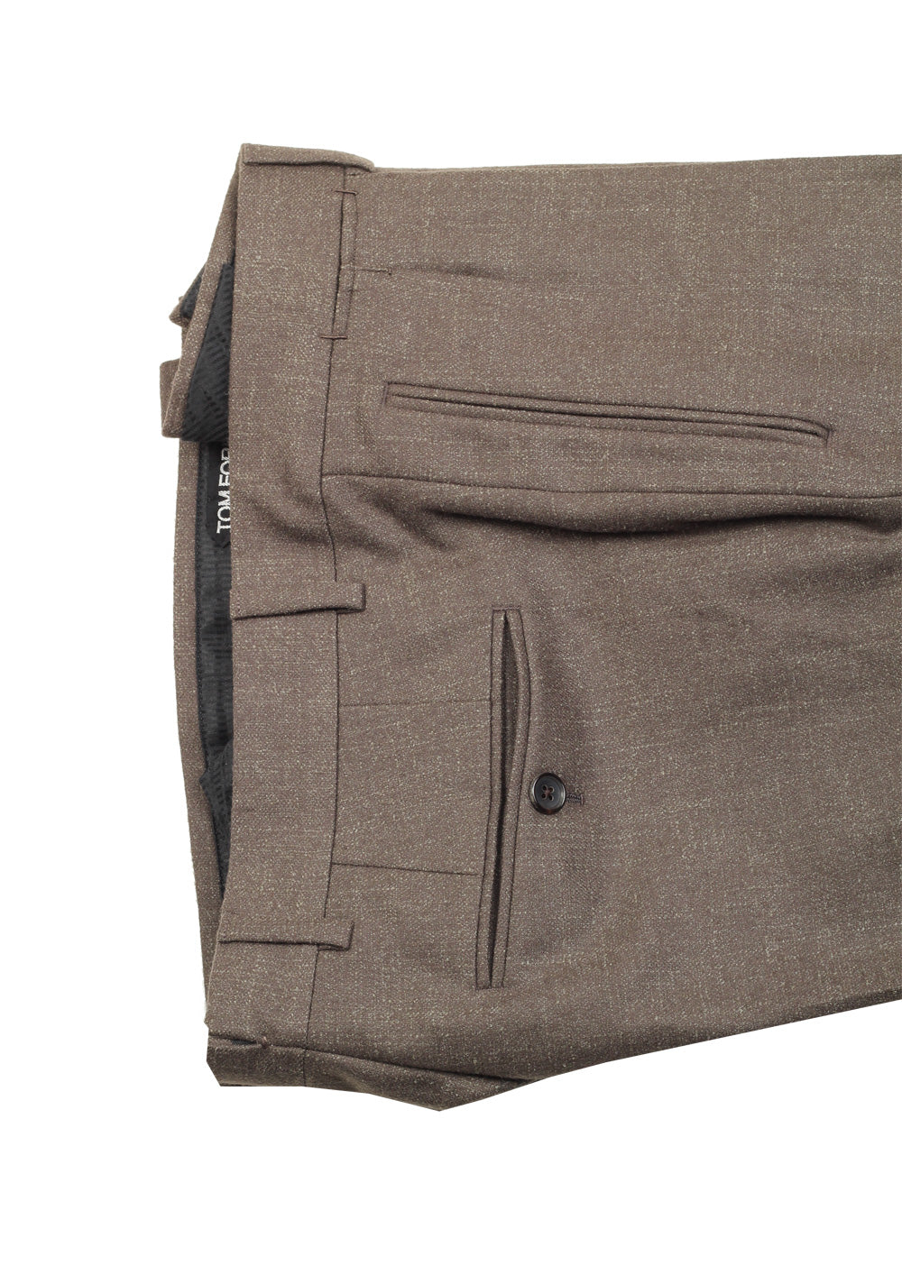 TOM FORD Shelton Brown Double Breasted Suit Size 48 / 38R U.S. In Wool