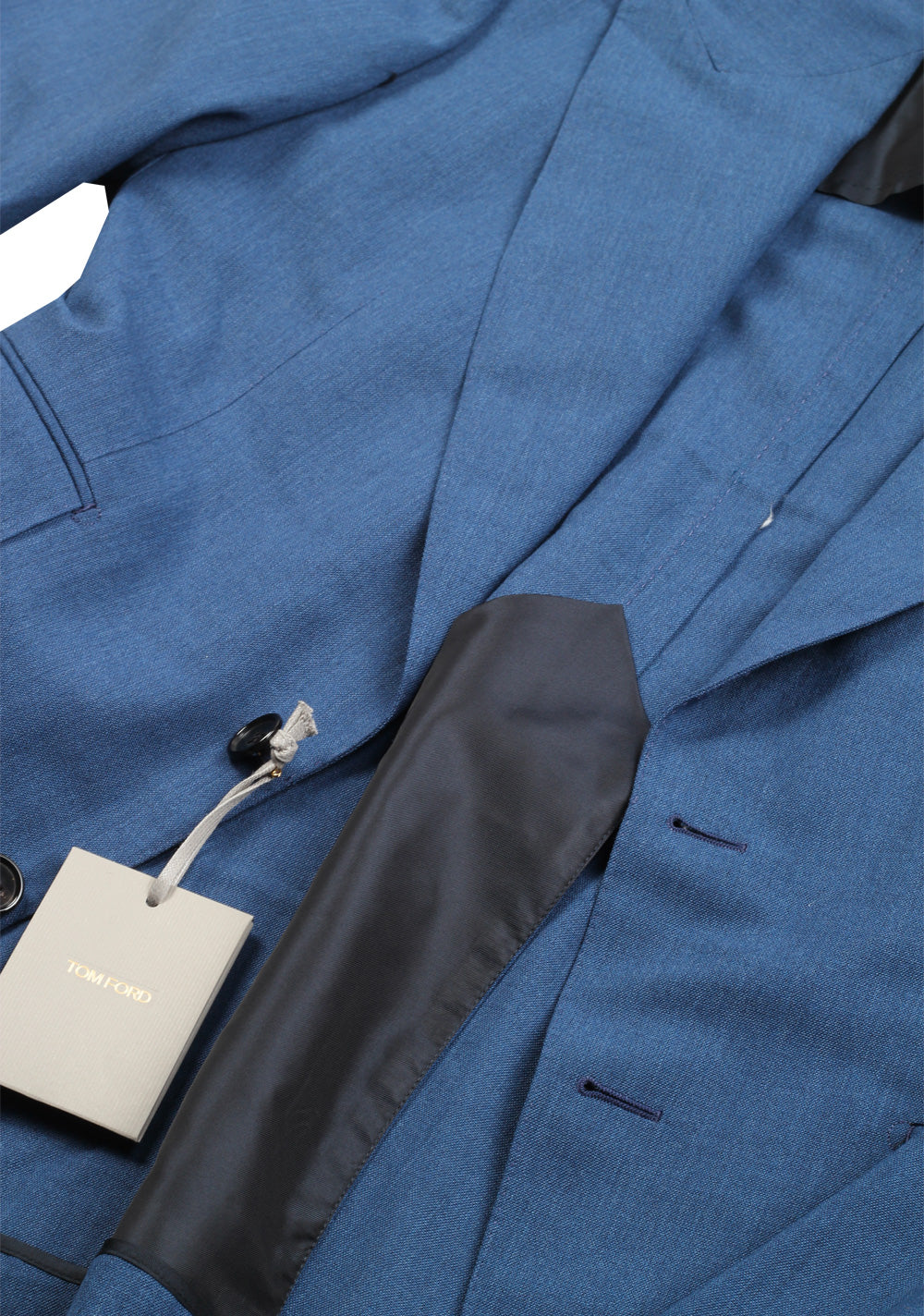 TOM FORD Shelton Blue Suit Size 48 / 38R U.S. In Wool