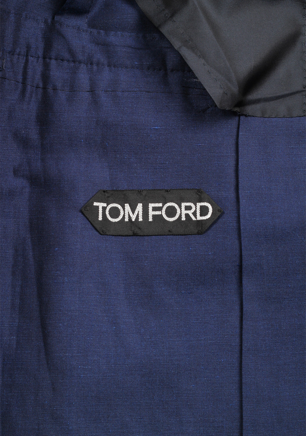 TOM FORD Shelton Blue Suit Size 48 / 38R U.S. In Linen Silk