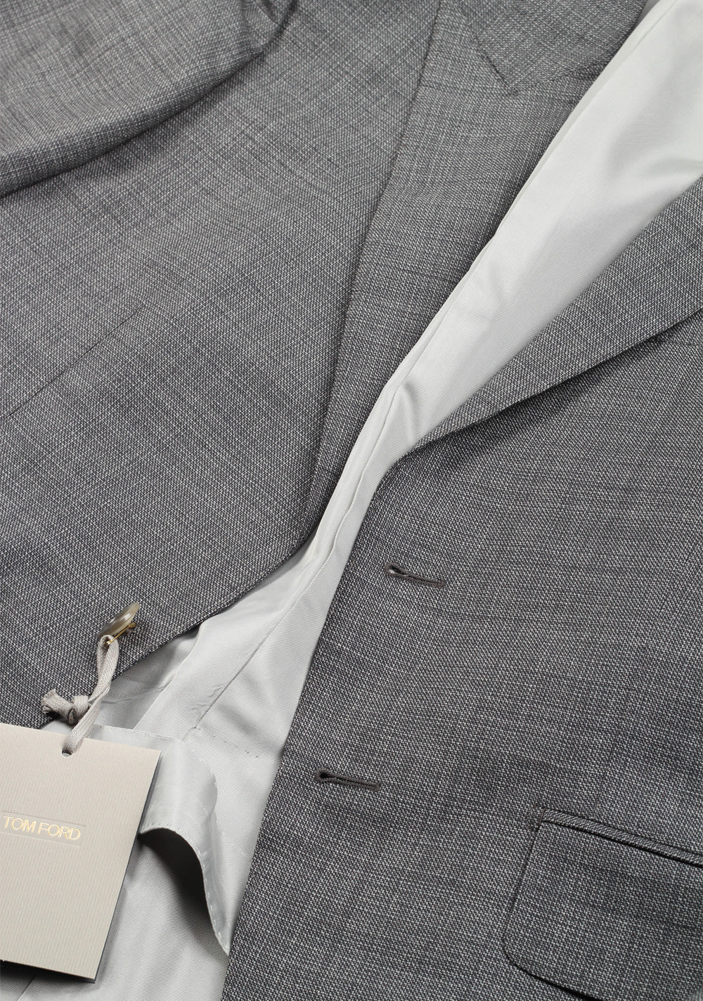 TOM FORD O'Connor Gray Suit Size 48C / 38S U.S. Wool Silk Fit Y