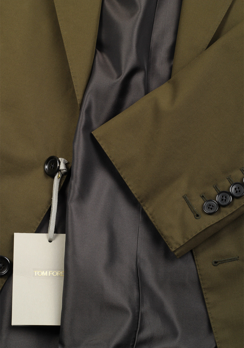 TOM FORD Windsor Green Suit Size 56 / 46R U.S. Cotton Fit A