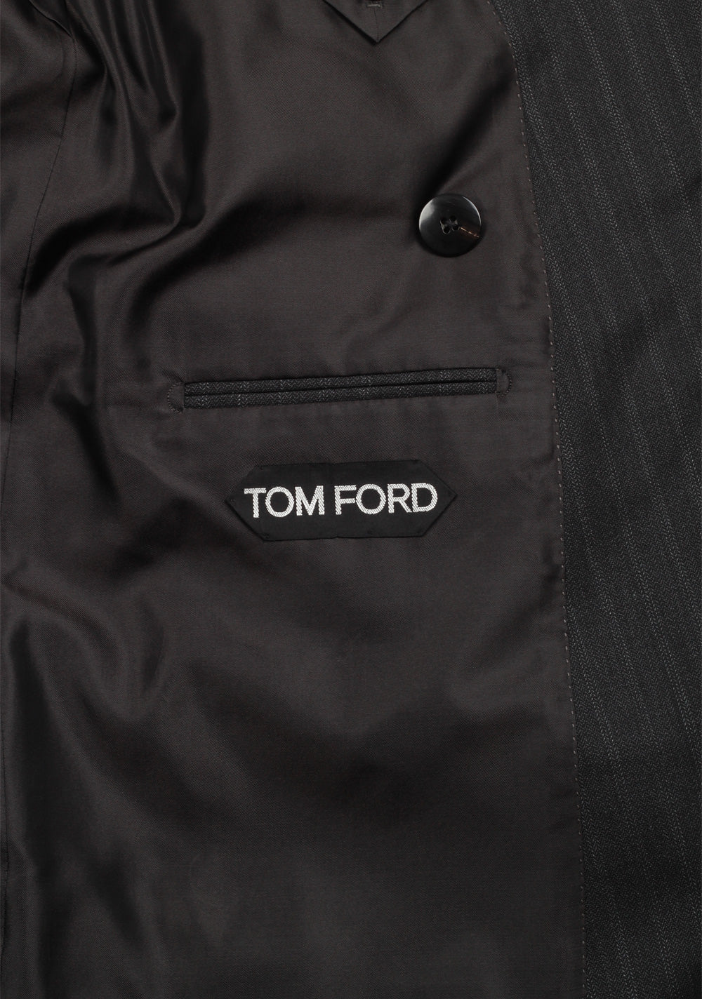 TOM FORD Shelton Gray Double Breasted Suit Size 48 / 38R U.S. In Wool
