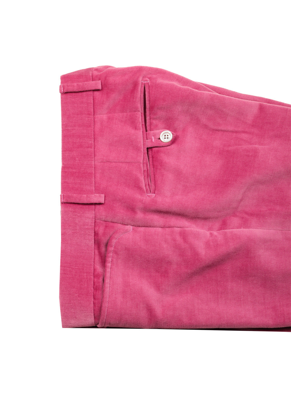 TOM FORD Shelton Pink Velvet Suit Size 48 / 38R U.S. In Cotton Linen