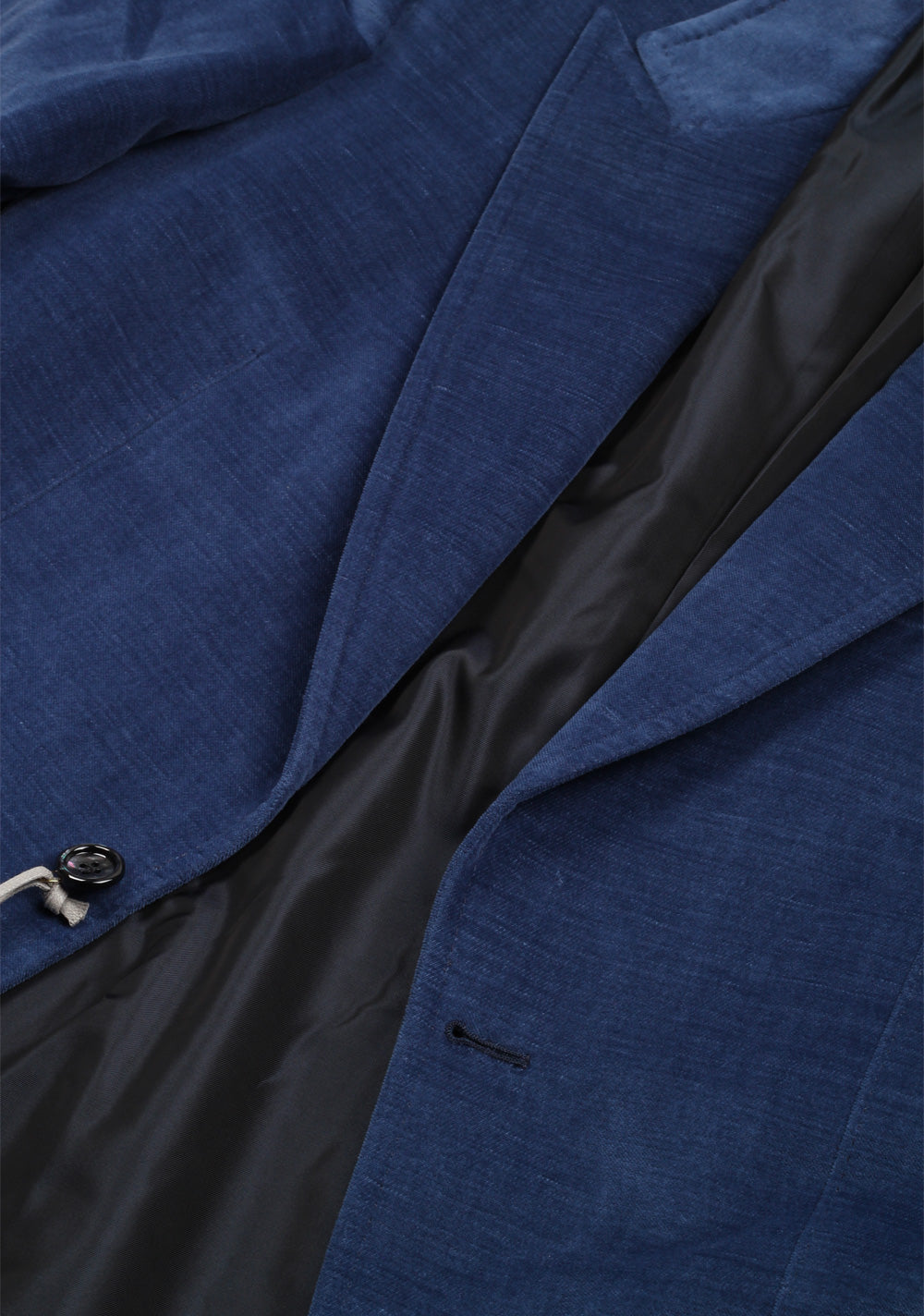 TOM FORD Shelton Blue Velvet Suit Size 48 / 38R U.S. In Cotton Linen
