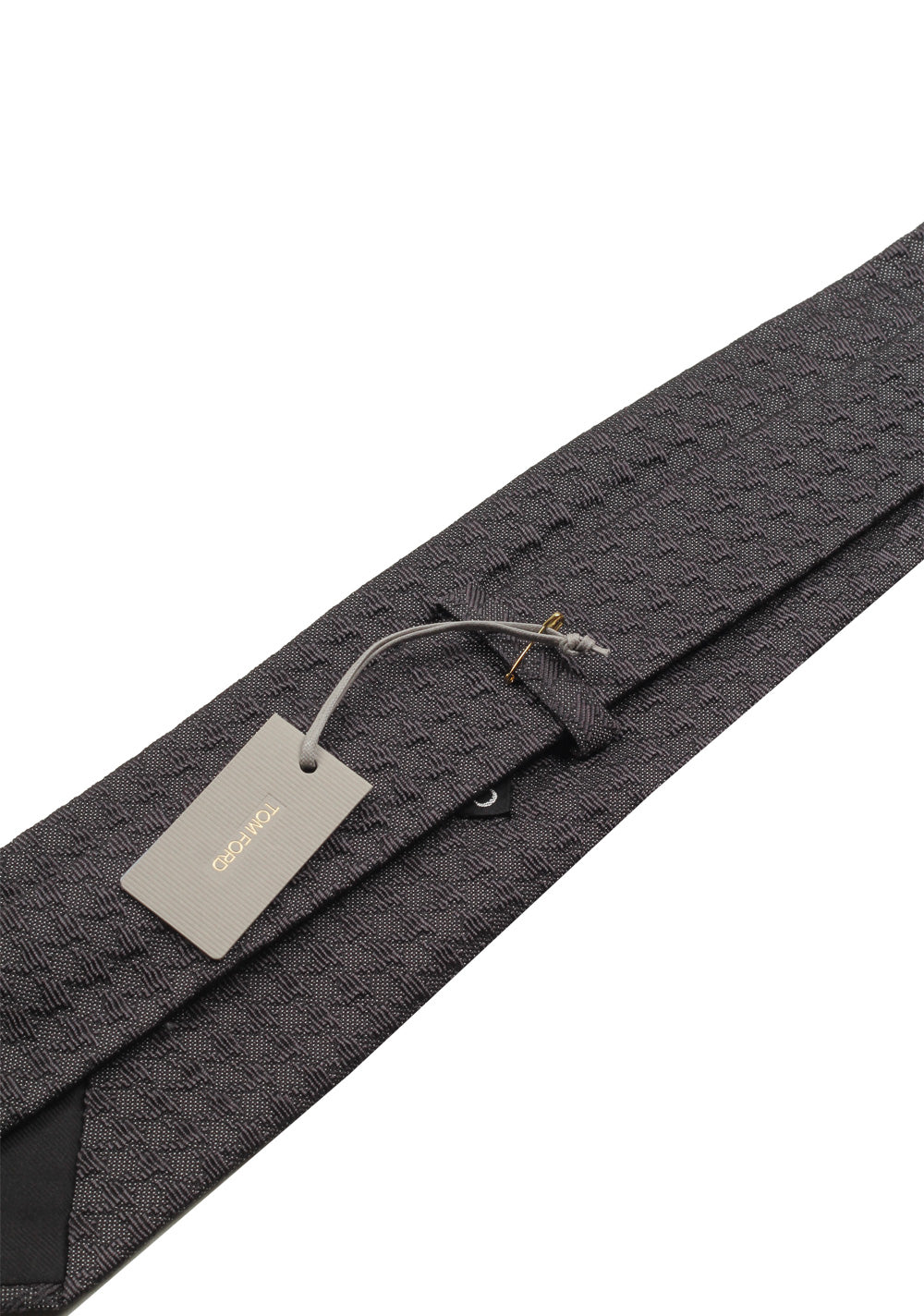 TOM FORD Patterned Gray Tie In Silk