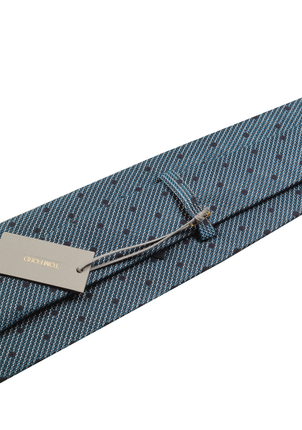 TOM FORD Patterned Blue Tie In Silk