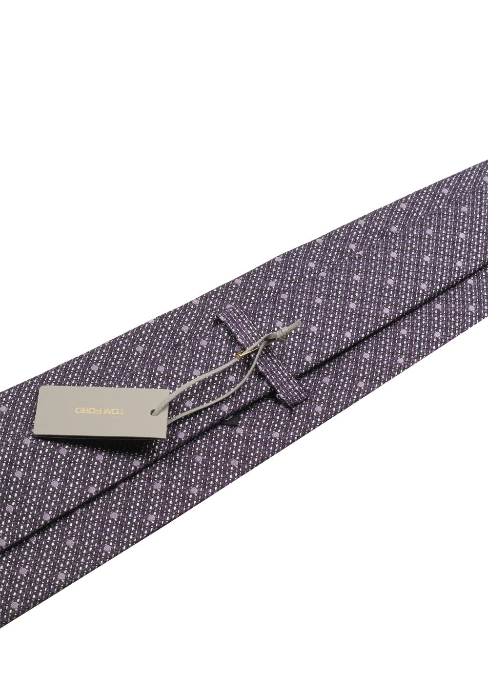 TOM FORD Patterned Purple Tie In Silk