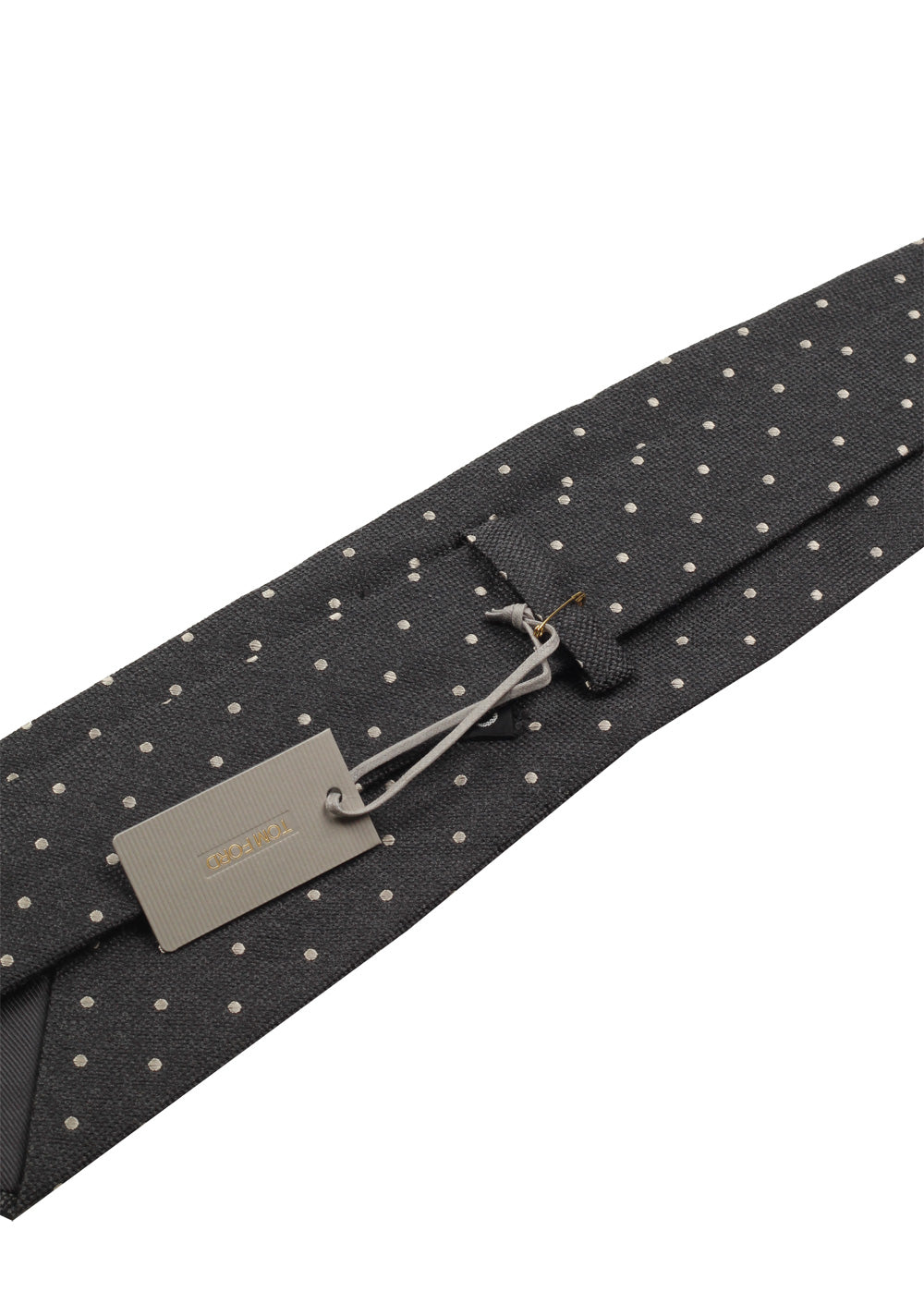 TOM FORD Patterned Gray Tie In Silk