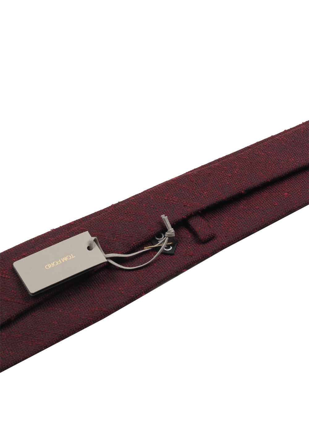 TOM FORD Patterned Burgundy Tie In Silk