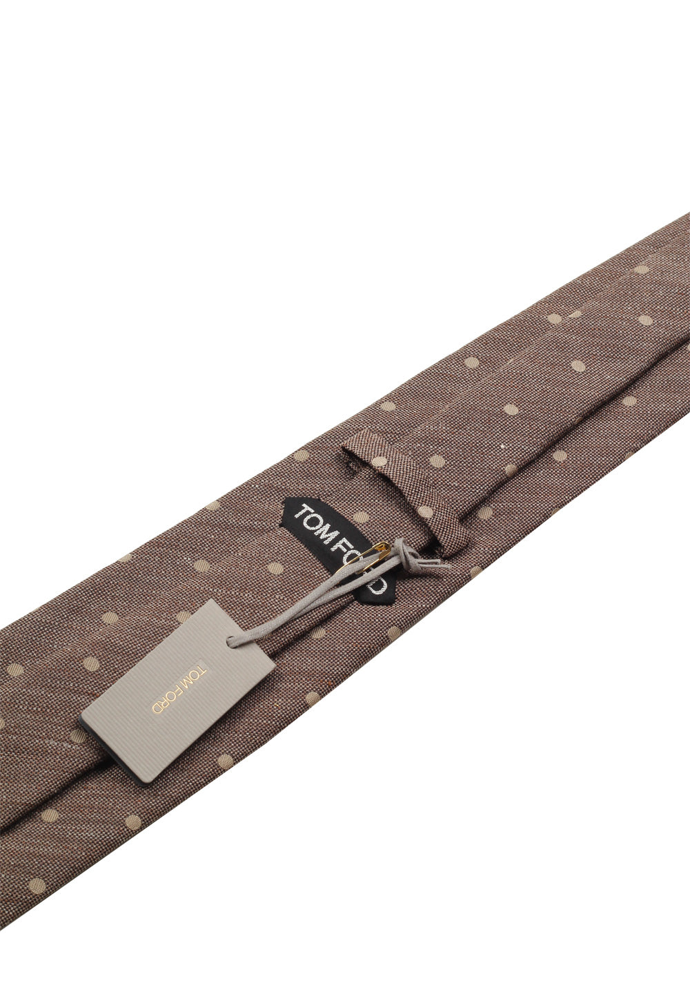 TOM FORD Patterned Brown Tie In Silk