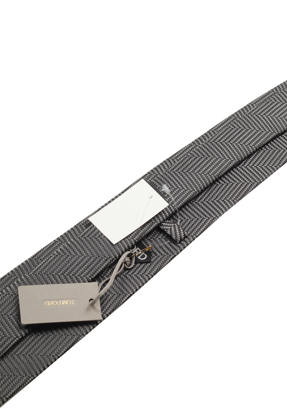 TOM FORD Patterned Gray Tie In Silk