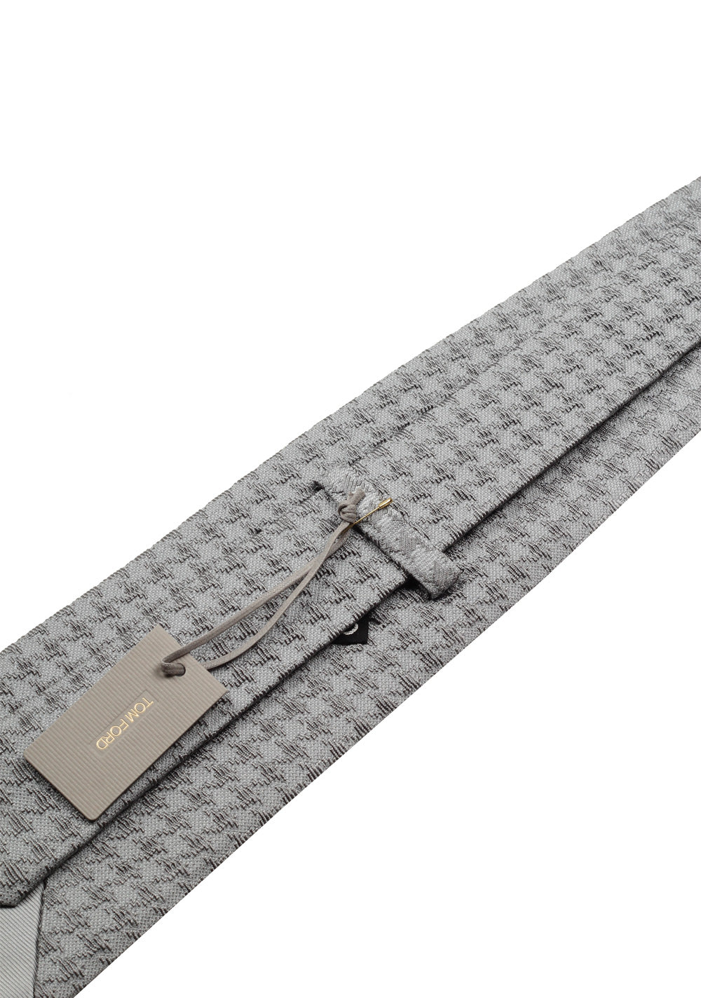 TOM FORD Patterned Gray Tie In Silk