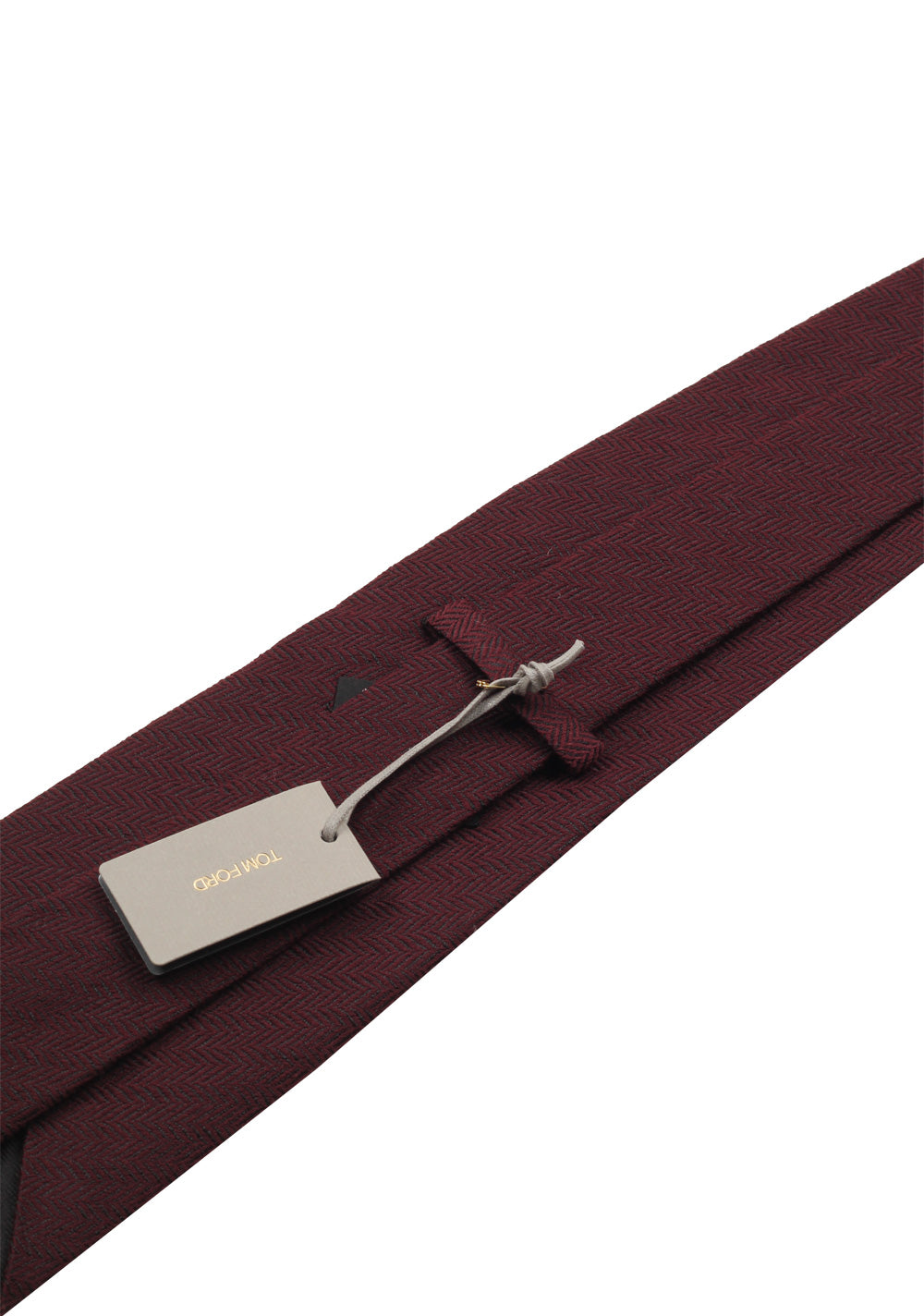 TOM FORD Patterned Burgundy Tie In Silk