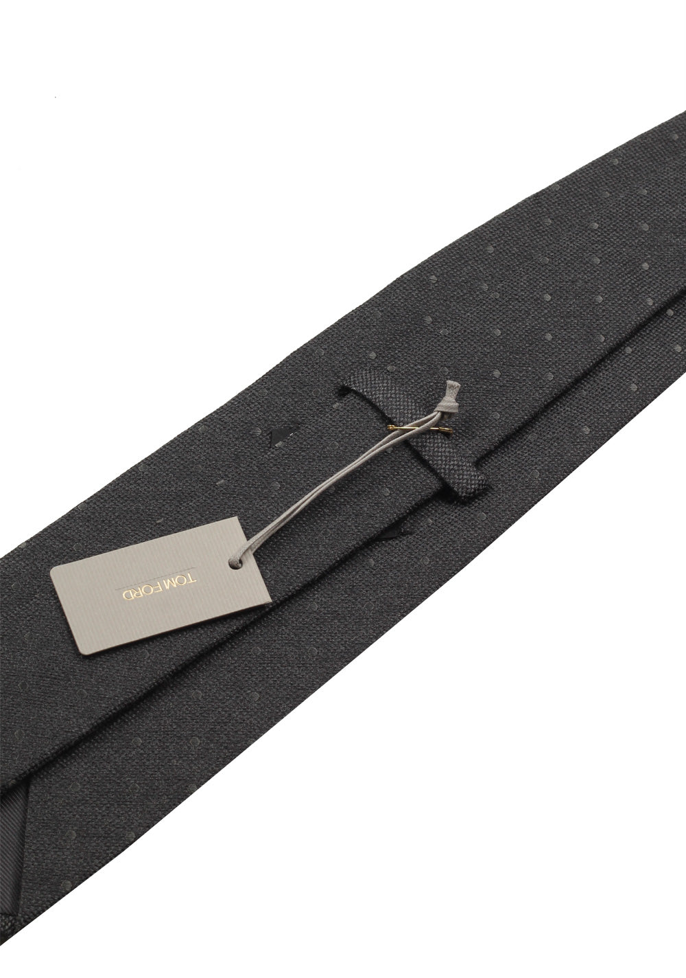 TOM FORD Patterned Gray Tie In Silk