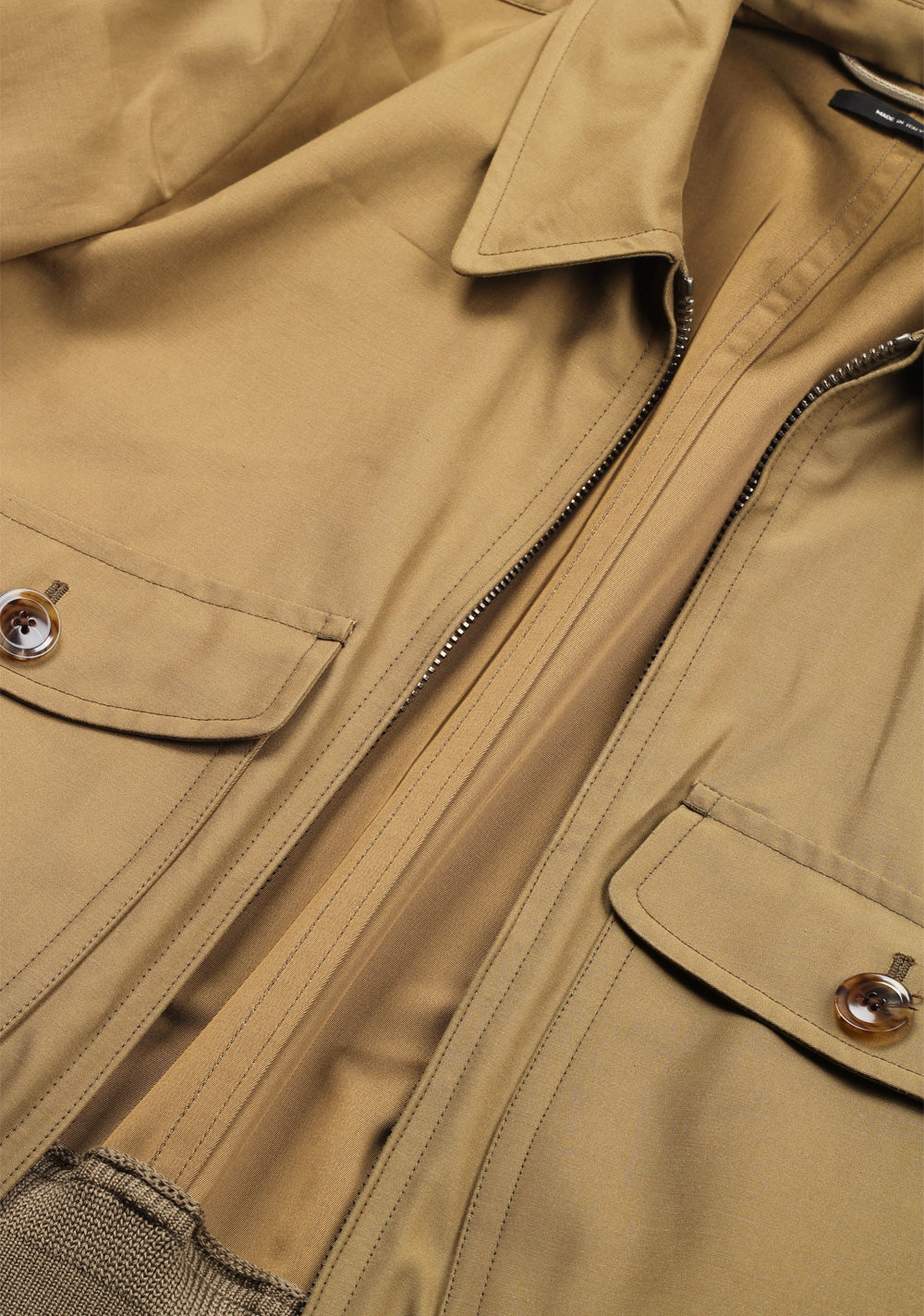 TOM FORD Brown Zipper Bomber Jack Size 48 / 38R U.S.