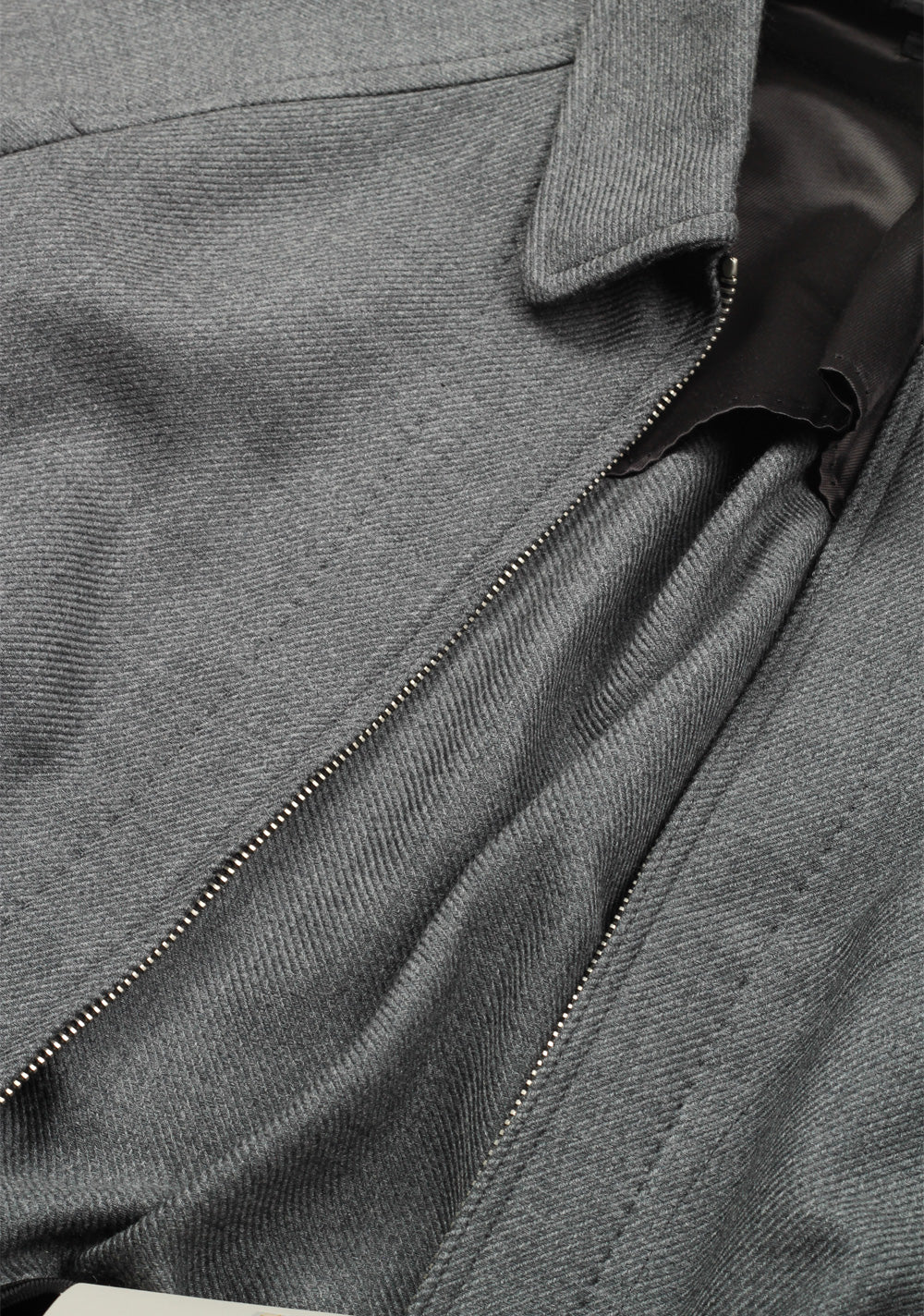 TOM FORD Gray Zipper Bomber Jack Size 48 / 38R U.S.