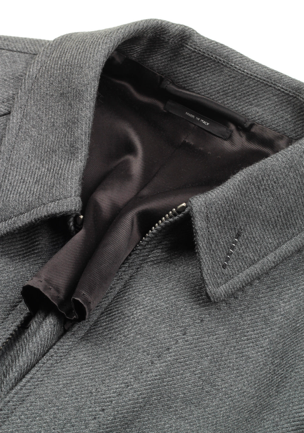 TOM FORD Gray Zipper Bomber Jack Size 48 / 38R U.S.