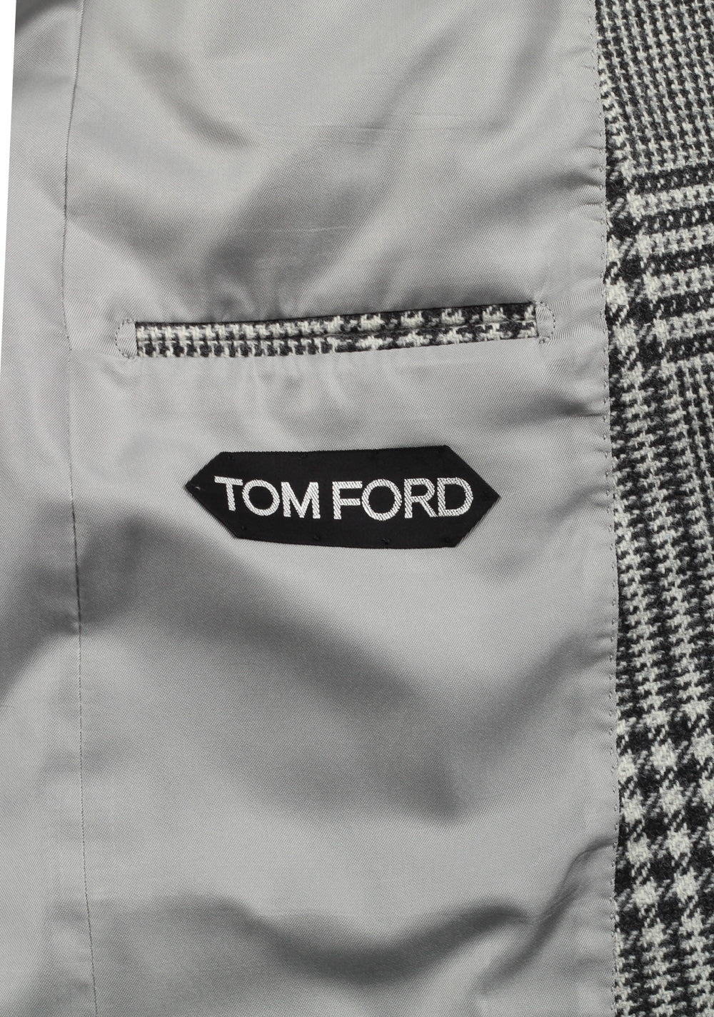 TOM FORD Windsor Checked Gray Suit Size 48 / 38R U.S. Wool Cashmere Fit A