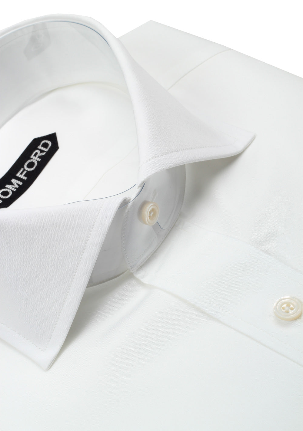 TOM FORD Solid White Dress Shirt Size 41 / 16 U.S.