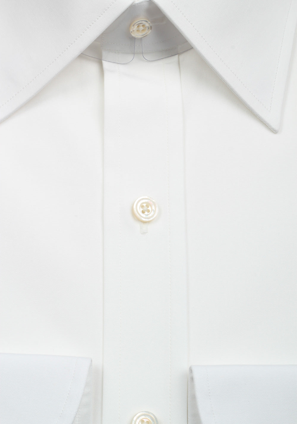 TOM FORD Solid White Dress Shirt Size 43 / 17 U.S.