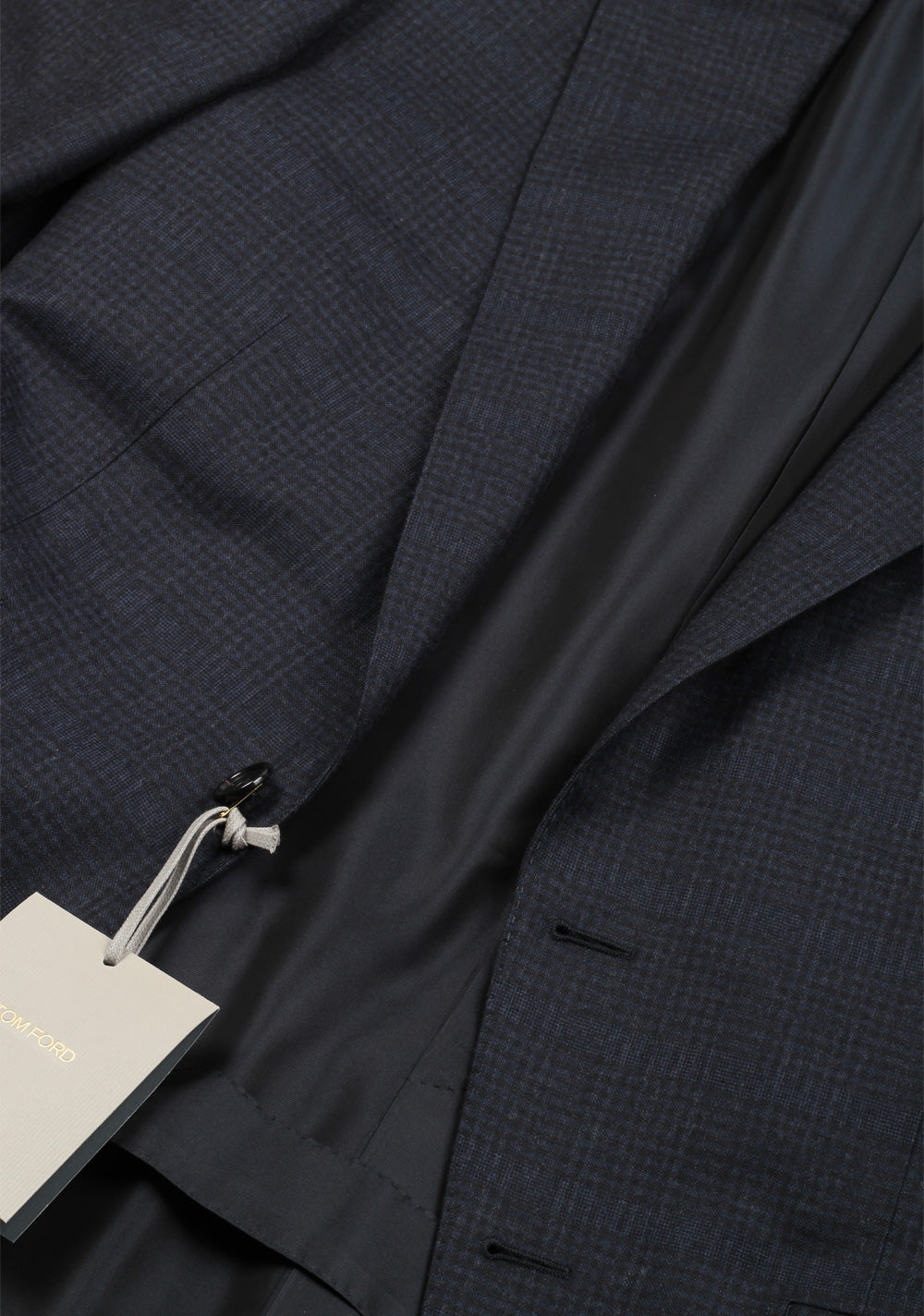 TOM FORD O'Connor Blue Checked Suit Size 46 / 36R U.S. Fit Y