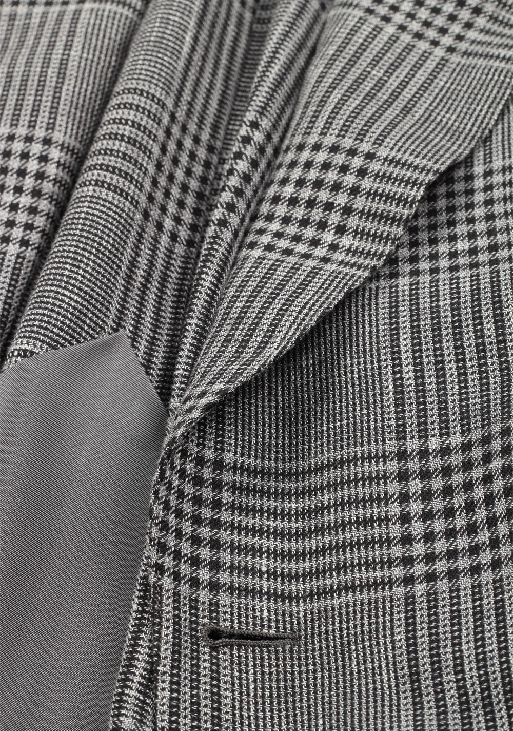 TOM FORD Shelton Checked Gray Suit Size 50 / 40R U.S. In Wool Linen Silk