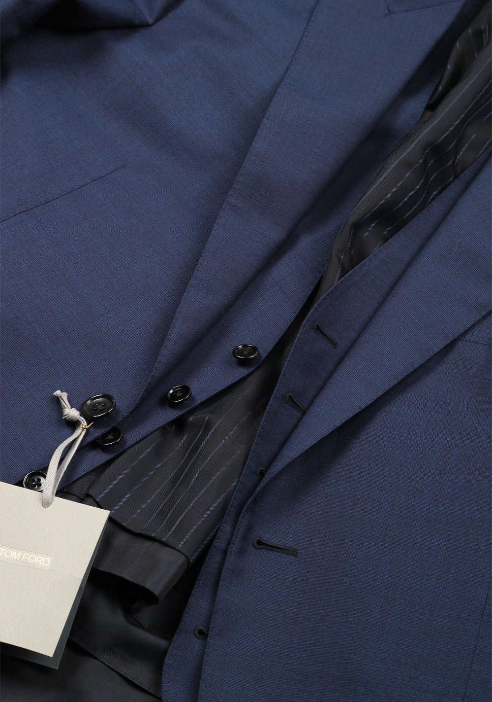 TOM FORD O'Connor Blue 3 Piece Suit Size 52 / 42R U.S. Wool Fit Y