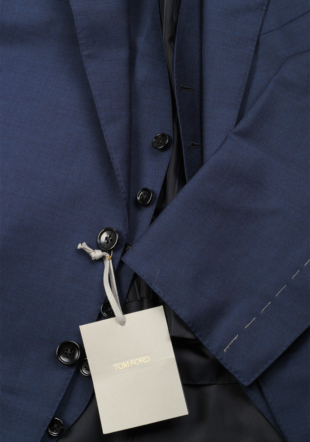 TOM FORD O'Connor Blue 3 Piece Suit Size 52 / 42R U.S. Wool Fit Y