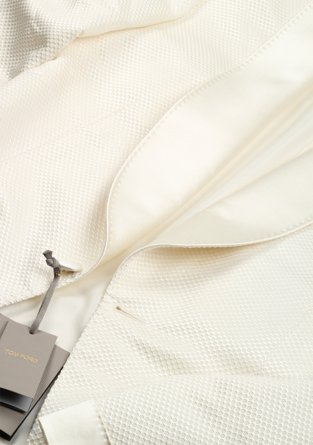 TOM FORD Shelton White Shawl Collar Sport Coat Tuxedo Dinner Jacket Size 56 / 46R U.S.