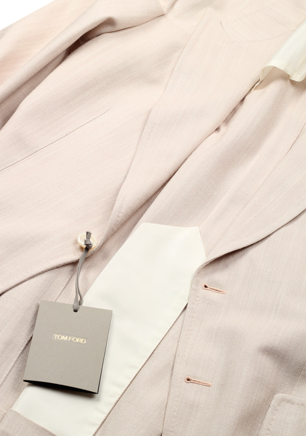 TOM FORD Shelton Beige Suit Size 48 / 38R U.S. In Silk