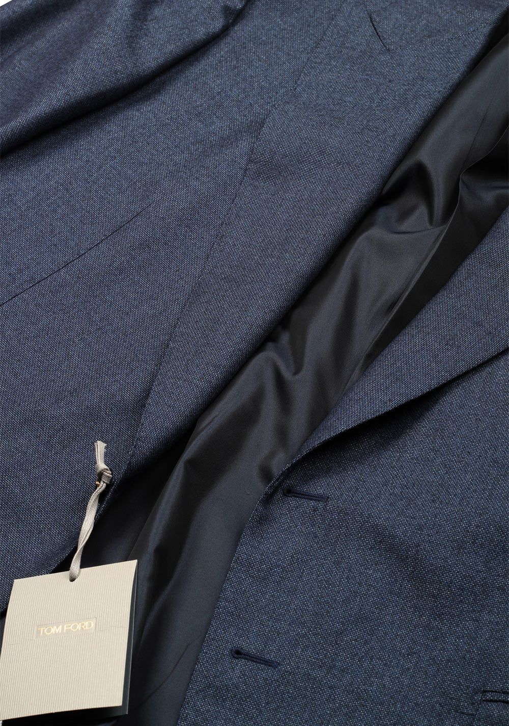 TOM FORD Shelton Blue Suit Size 58L / 48L U.S. In Wool Silk