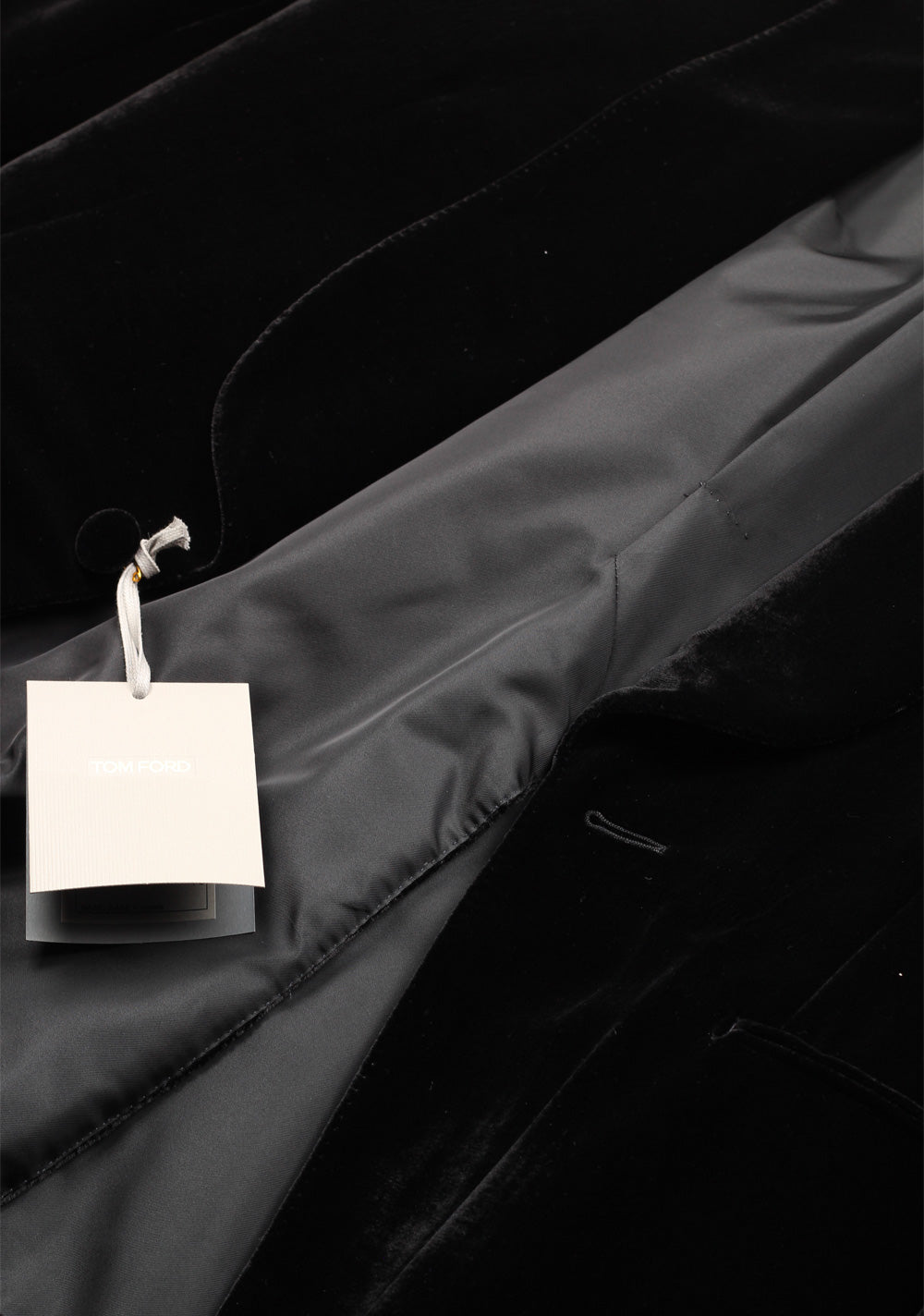 TOM FORD Buckley Black Velvet Sport Coat Tuxedo Dinner Jacket Size 48 / 38R U.S. Base V