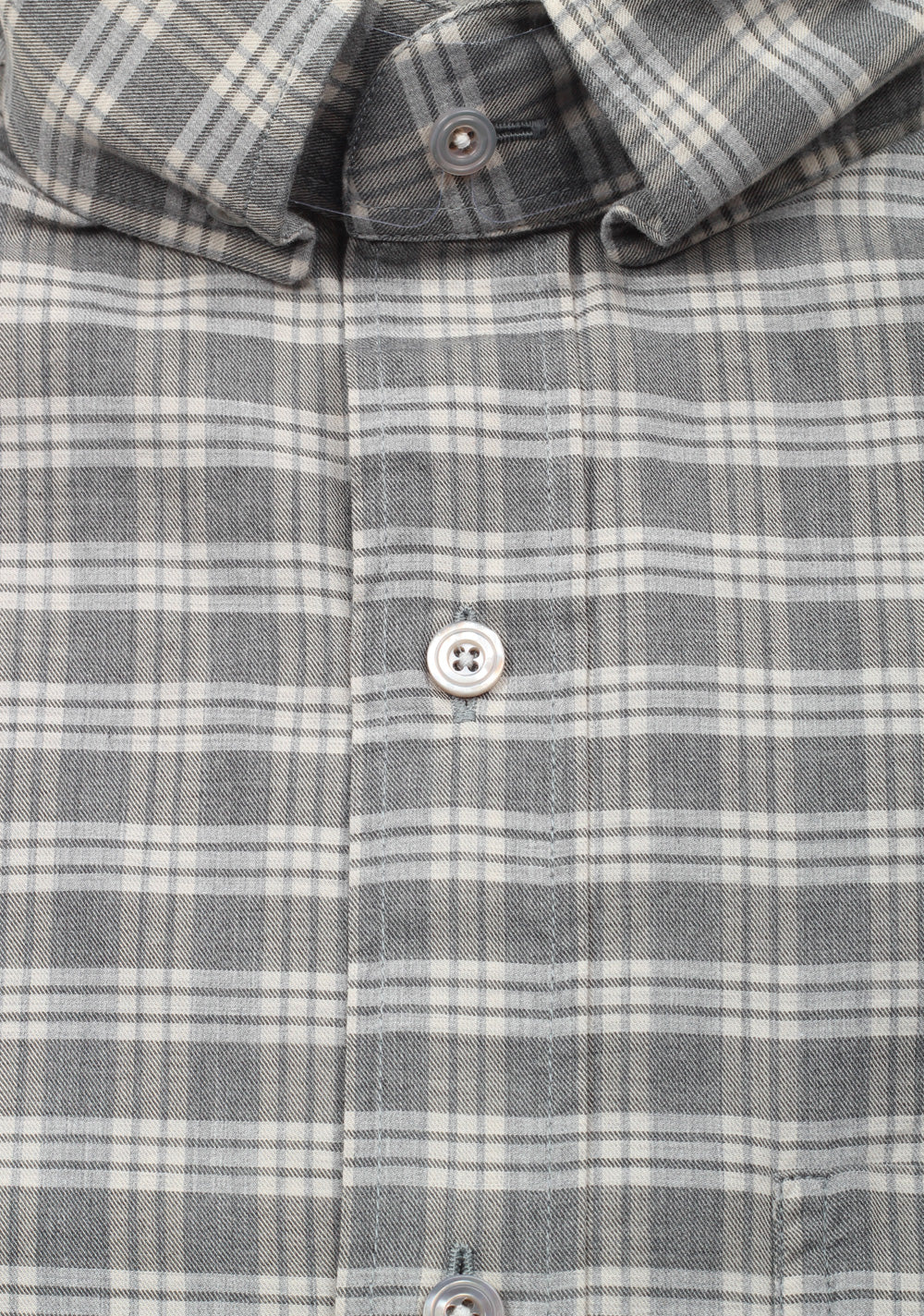 TOM FORD Checked Gray Button Down Casual Shirt Size 38 / 15 U.S.