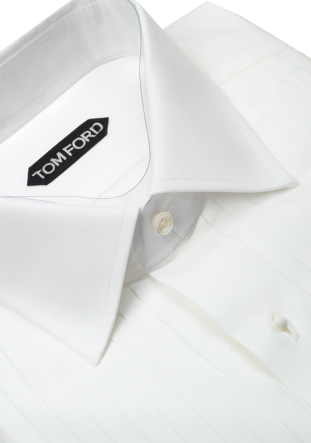 TOM FORD Solid White Tuxedo Shirt Size 40 / 15,75 U.S.