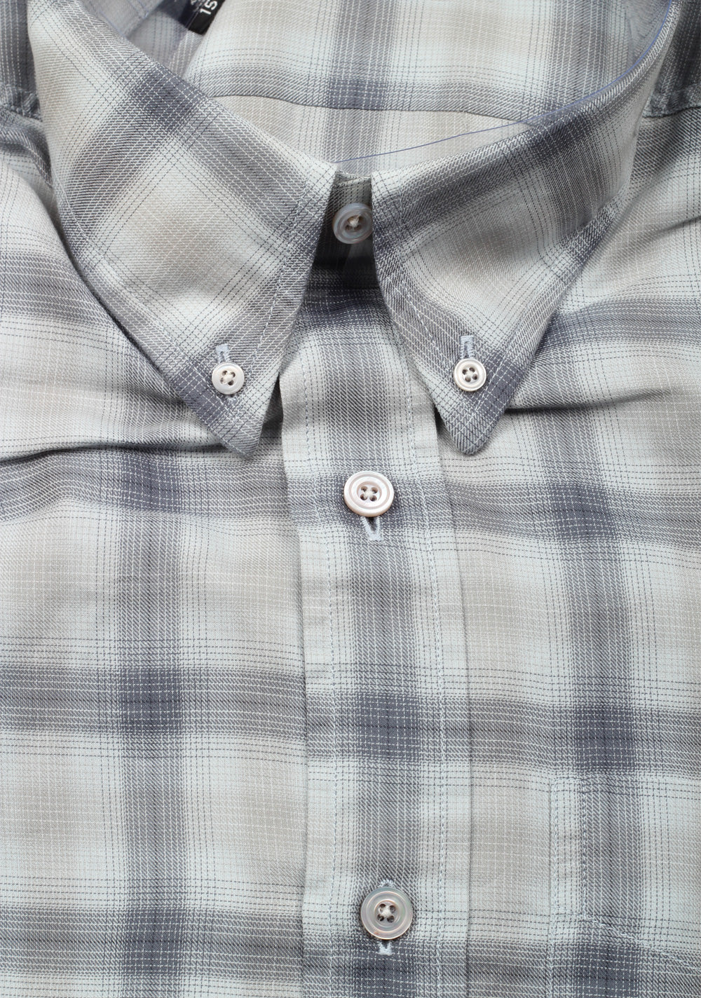 TOM FORD Checked Gray Casual Button Down Shirt Size 40 / 15,75 U.S.