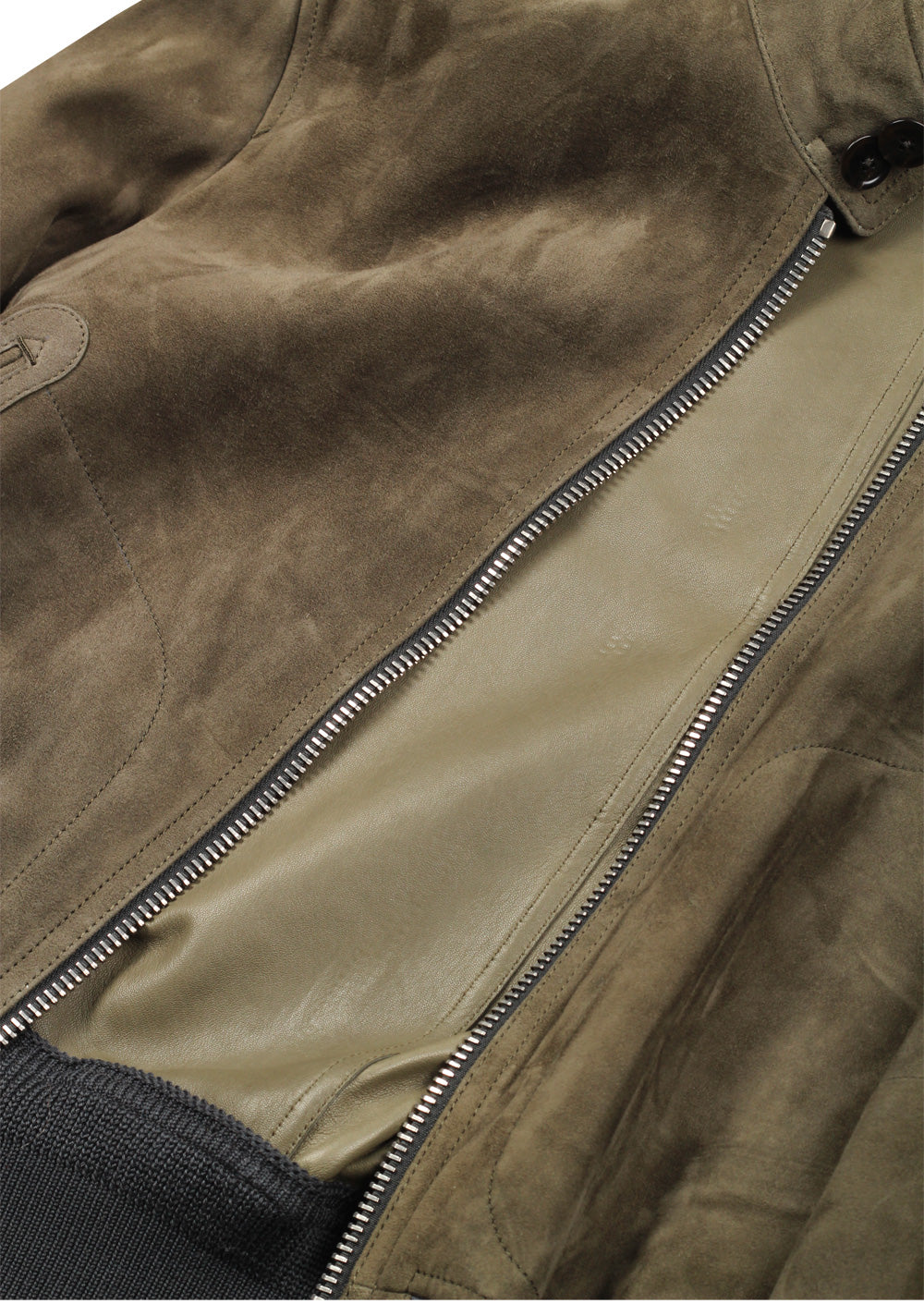 TOM FORD Green Lamb Leather Suede Jacket Coat Size 48 / 38R U.S. Outerwear