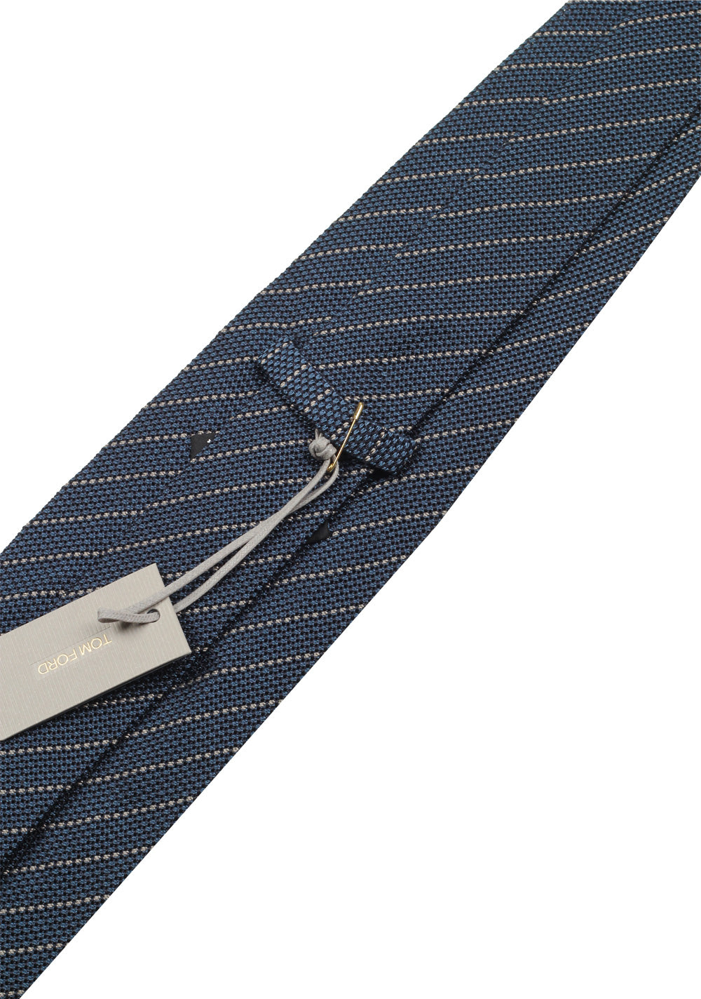 TOM FORD Striped Blue Tie In Silk