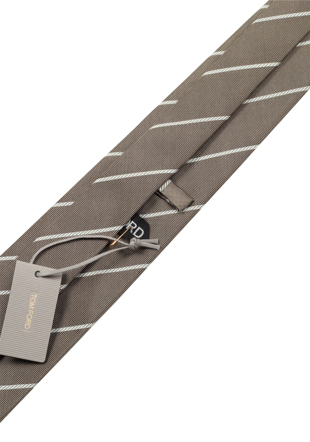 TOM FORD Patterned Brownish gray Tie In Silk