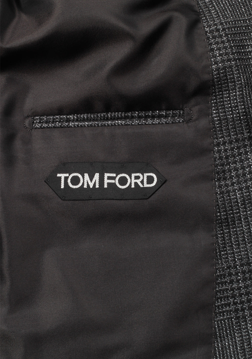 TOM FORD Shelton Checked Gray Sport Coat Size 50 / 40R U.S. In Cashmere Silk