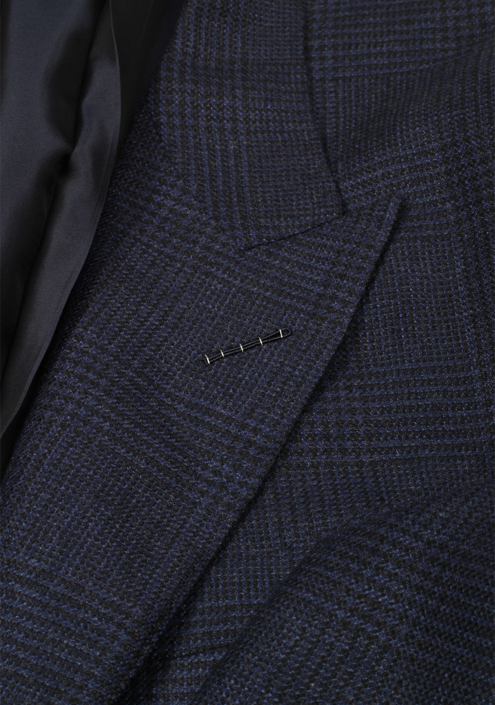 TOM FORD Shelton Checked Blue Sport Coat Size 54 / 44R U.S. In Cashmere Silk