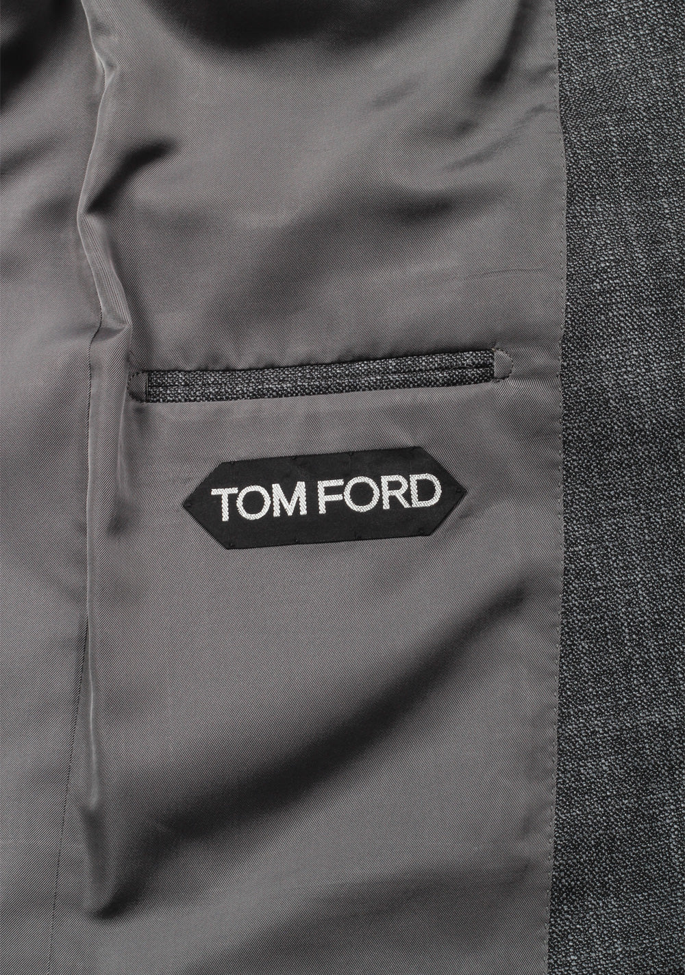 TOM FORD Shelton Gray Suit Size 50 / 40R U.S. In Wool Silk