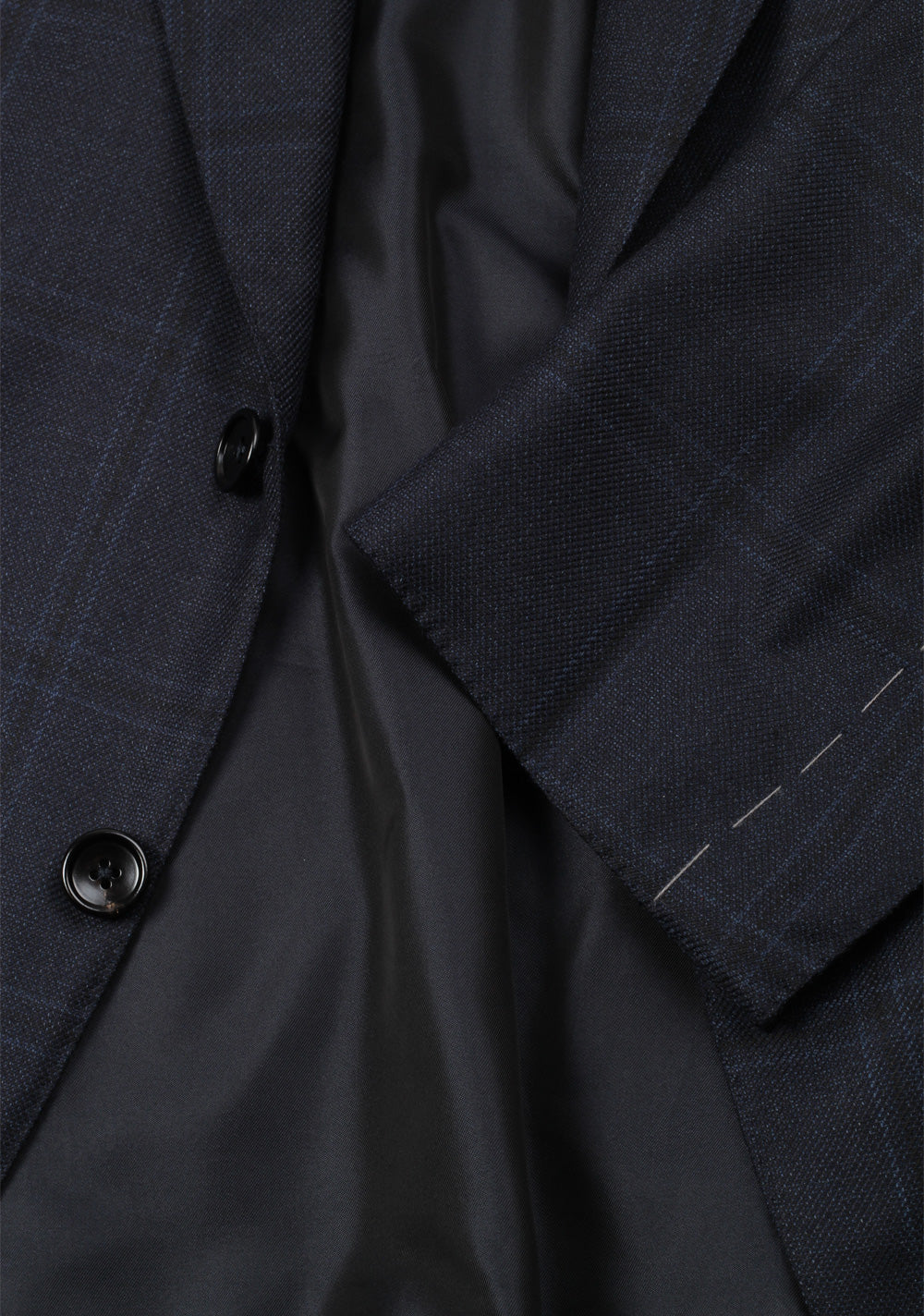TOM FORD Shelton Checked Blue Suit Size 54 / 44R U.S. In Wool Silk