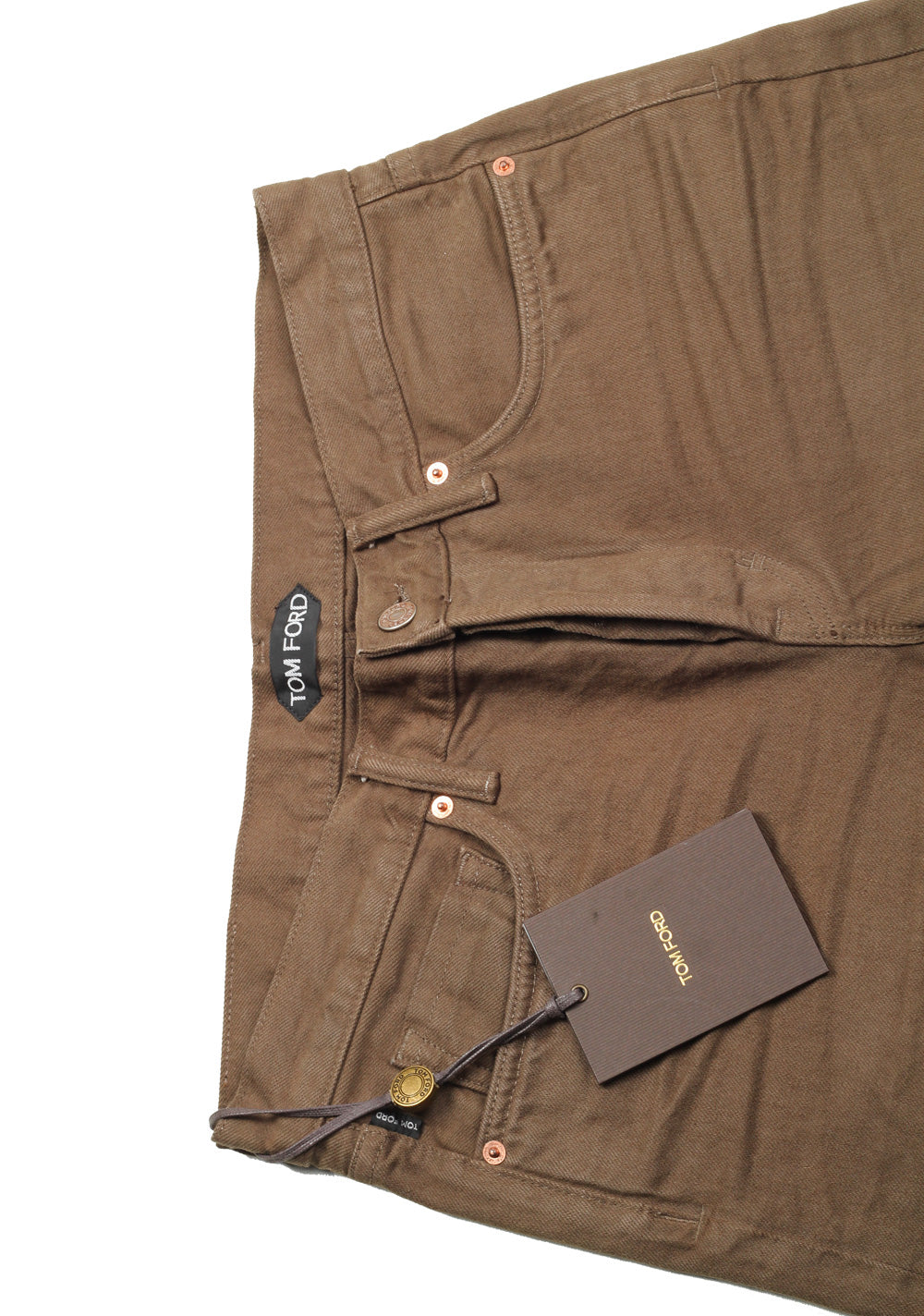 TOM FORD Brown Slim Fit Jeans TFD001 Size 52 / 36 U.S.