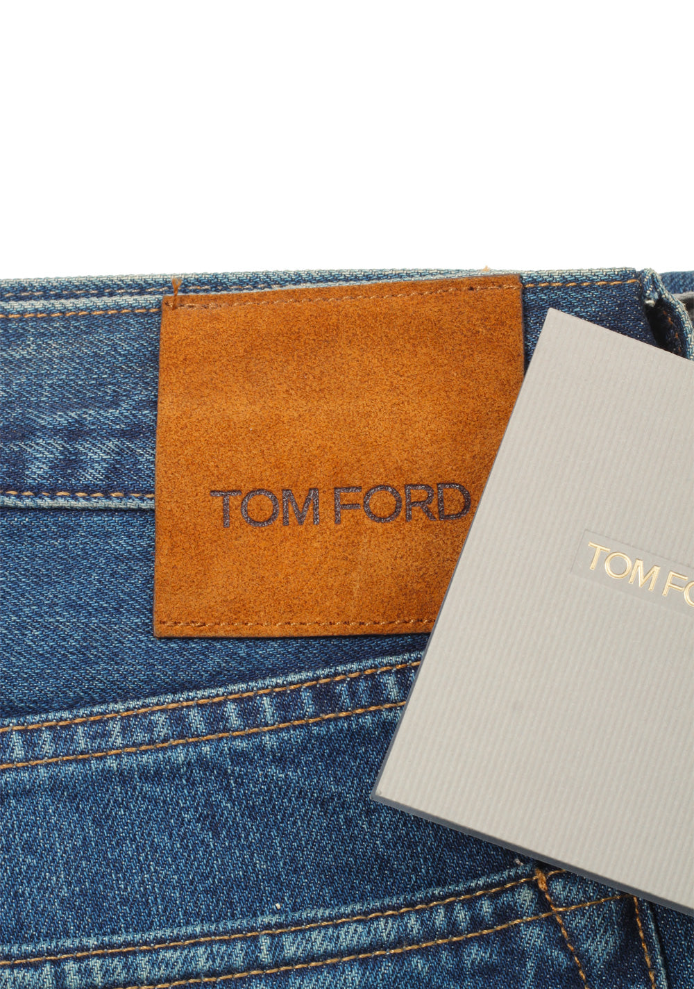 TOM FORD Blue Straight Jeans TFD002 Size 52 / 36 U.S.