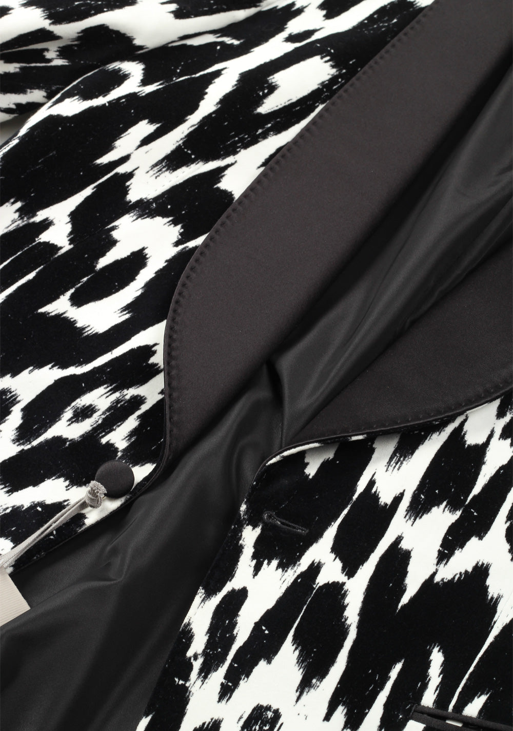 TOM FORD Shelton Flocked Animalier Tuxedo Dinner Jacket Size 50 / 40R U.S.