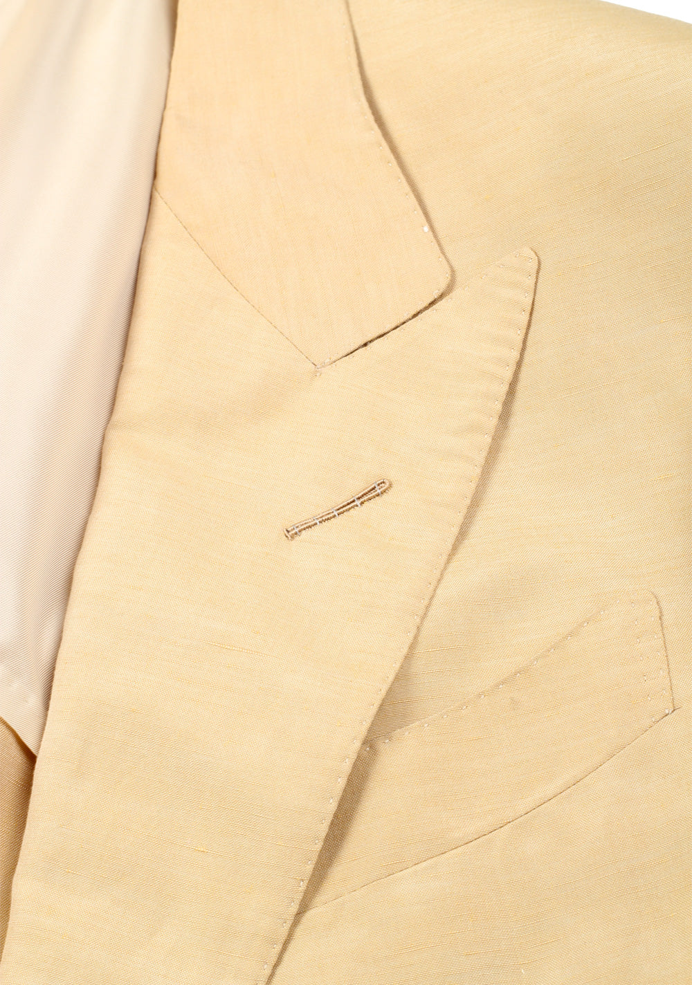 TOM FORD Shelton Beige Suit Size 48 / 38R U.S. In Linen Silk