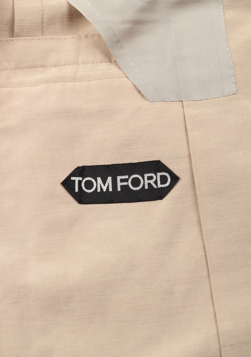 TOM FORD Shelton Beige Suit Size 48 / 38R U.S. In Linen Silk