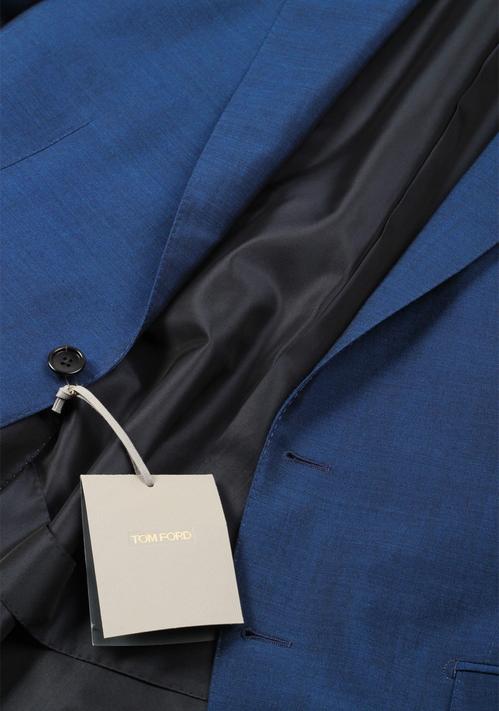 TOM FORD O'Connor Blue Suit Size 50 / 40R U.S. In Wool Mohair Silk Fit Y