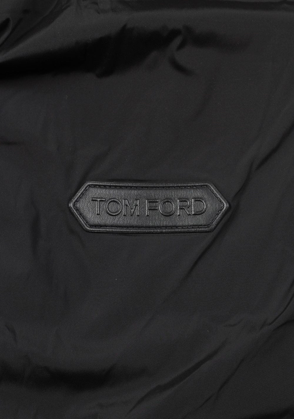 TOM FORD Black James Bond Spectre Knitted Sleeve Bomber Jacket Size 48 / 38R U.S.