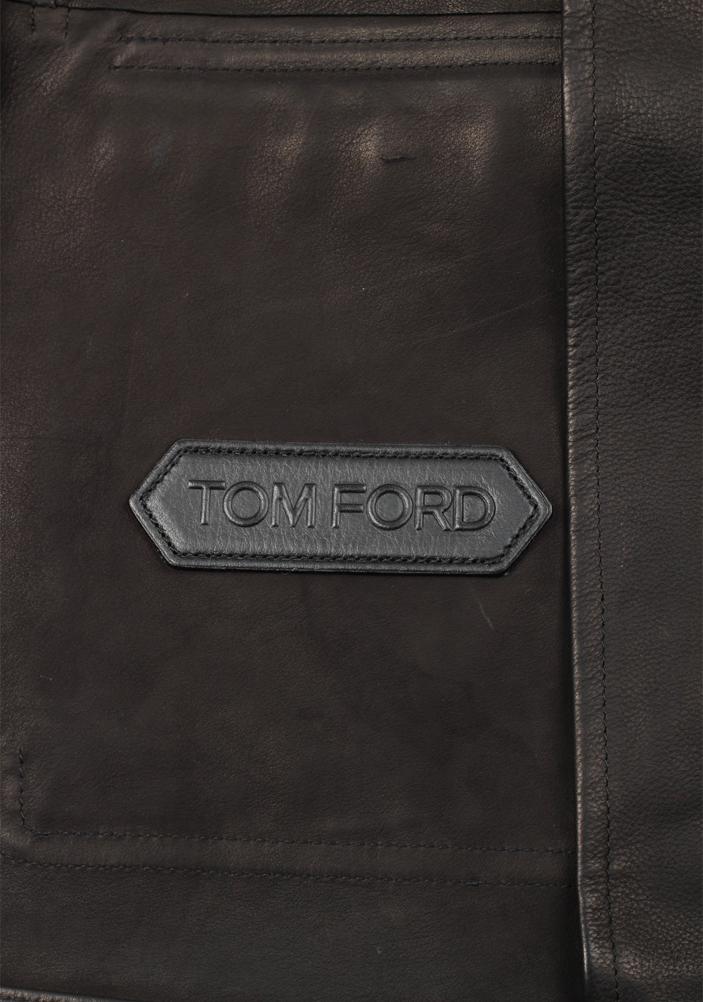 TOM FORD Military Leather Suede Jacket Coat Size 48 / 38R U.S. Outerwear